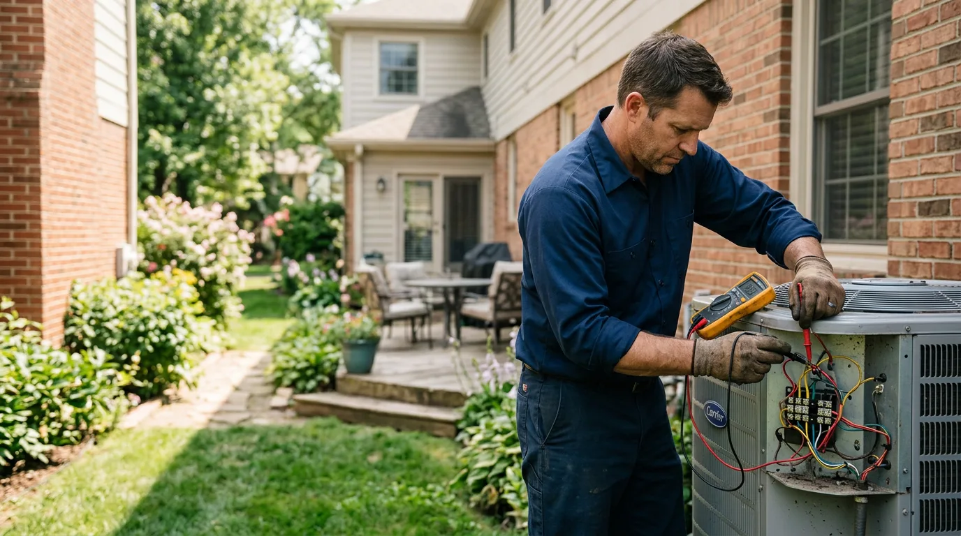 HVAC technician working near Short Creek, WV